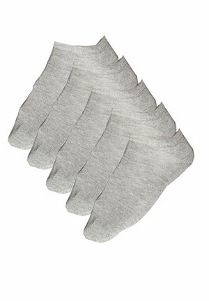 5-PACK SOLID ANKLE - Chaussettes - grey melange