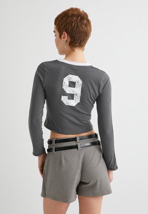 CROP - Long sleeved top - anthracite