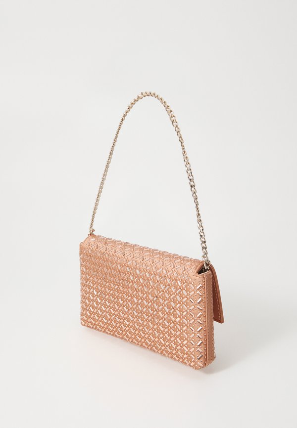 ZALINA FLAP CLUTCH - Handbag - bronze2