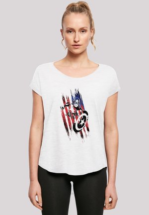 MARVEL AVENGERS CAPTAIN AMERICA STREAKS' - Print T-shirt - white