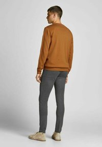 Jack & Jones JJEBASIC CREW NECK NOOS - Strickpullover - umber