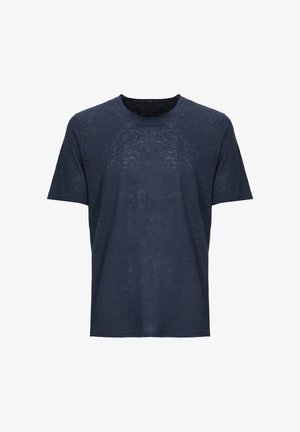 120% Lino, T-shirt basic - blu