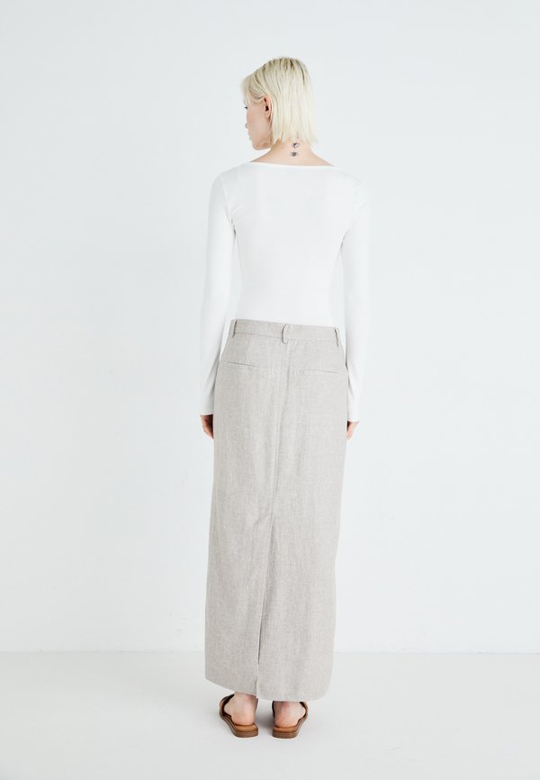 SLFMARGO RITA LONG SKIRT - Maxi skirt - sepia tint3
