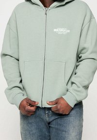 Multiply Apparel Sweater met rits - green