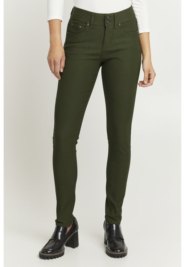 FRZACITY 1 - Pants - Jeans Skinny Fit - olive night