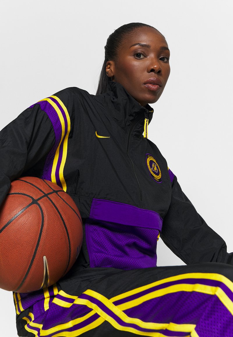 Nike Performance Nba La Lakers Women Tracksuit Trainingsanzug Black Amarillo Field Purple Schwarz Zalando De
