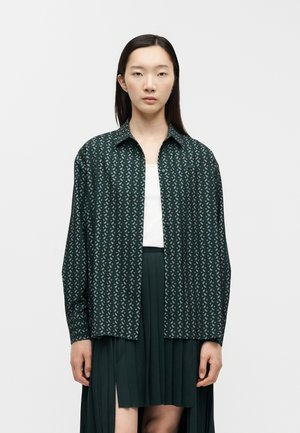 Lacoste, Hemdbluse - sinople/dark navy blue
