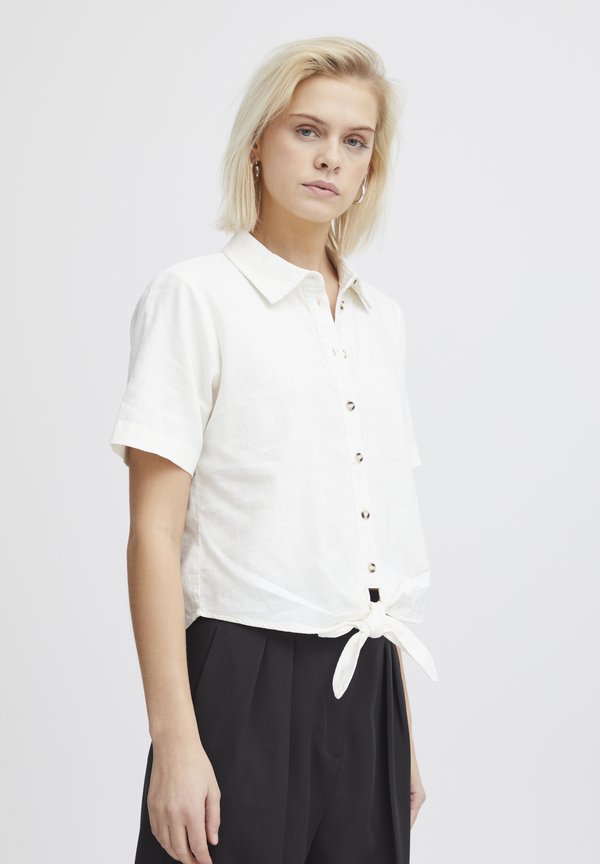 IHLINO - Button-down blouse - cloud dancer