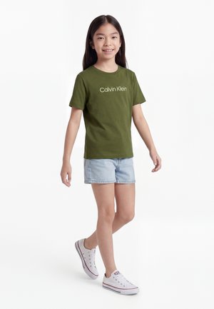 Calvin Klein Jeans LOGO UNISEX  - Μπλουζάκι με στάμπα - rich cypress