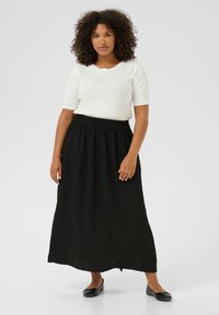 Kaffe Curve - KCMORINE - Maxi skirt - black deep Thumbnail Image 1
