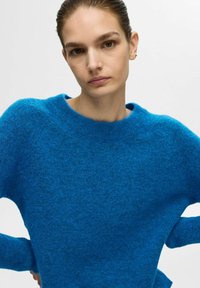 Selected Femme SLFLULU LS O-NECK B NOOS - Trui - super sonic