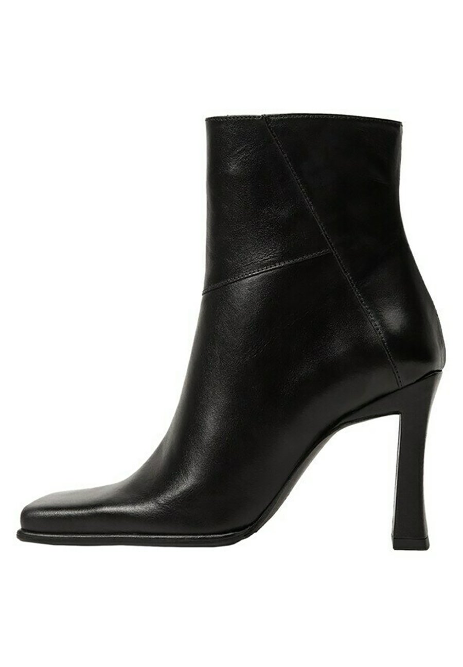 Mango Enkellaarsjes met hoge hak - noir/Zwart - Zalando.nl