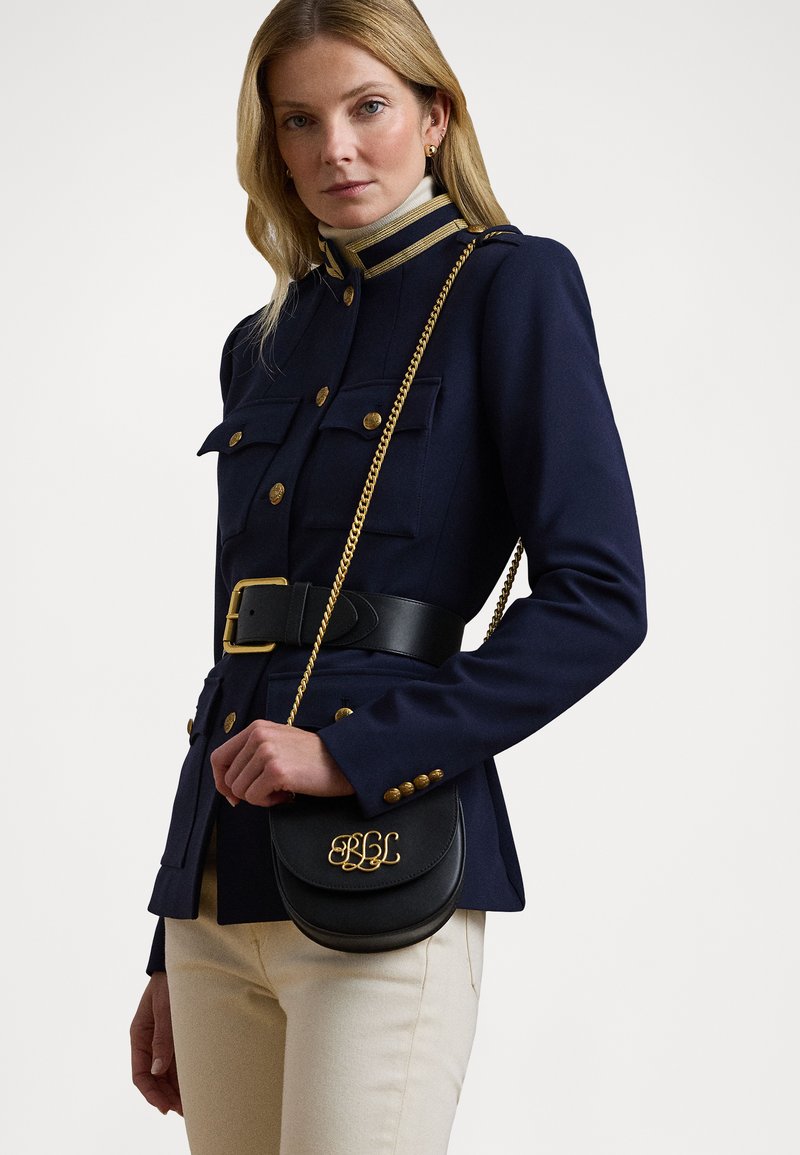 Lauren Ralph Lauren LEATHER SMALL WITLEY CROSSBODY - Borsa a tracolla - black
