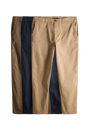 THE SET REGULAR FIT - 3 PACK - Chino - navy tan brown green