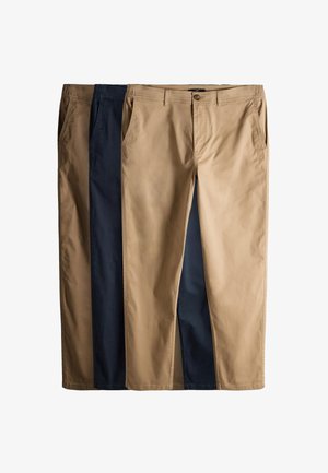 THE SET REGULAR FIT - 3 PACK - Chino - navy tan brown green