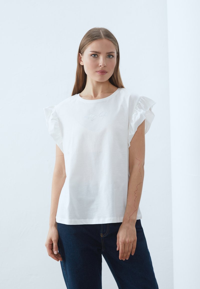Anna Field by Zalando Print T-shirt - white
