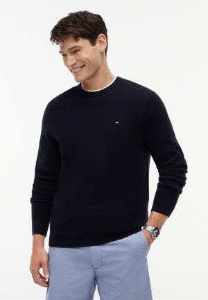Tommy Hilfiger, ESSENTIAL STRUCTURE CREW NECK ELEVATED ESSENTIALS - Пуловер - desert sky