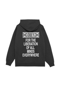 Obey Clothing Felpa con zip - black
