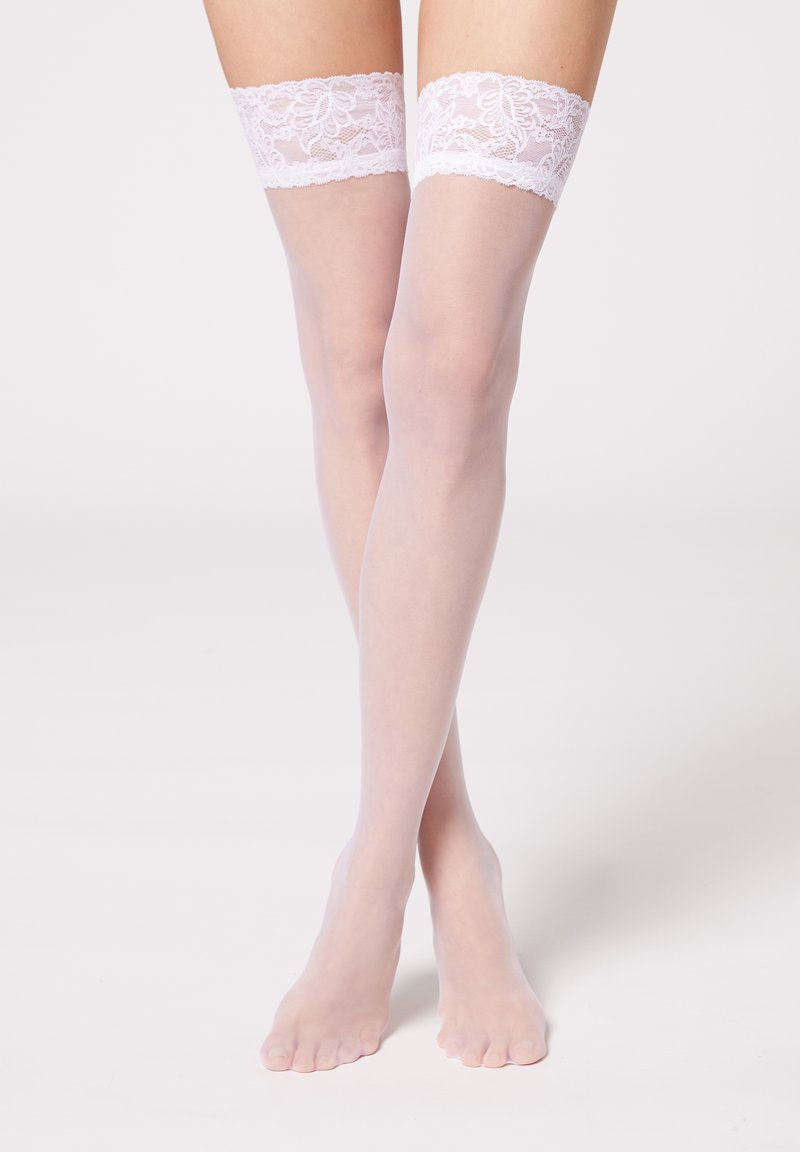 Linyuex Hosiery Ultra-Sottile Hosiery Sexy Calze Trasparenti Femminili Smooth Silicone Ginocchio Alto Calze in Nylon (Color : Red Nude