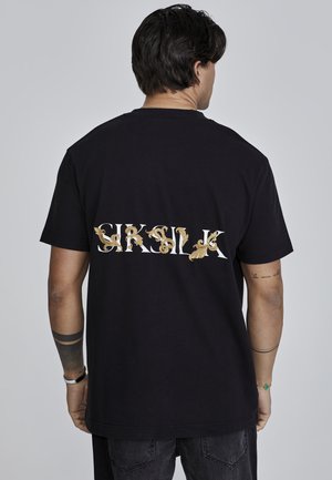 SIKSILK FILIGREE  - Marškinėliai su spaudiniu - black