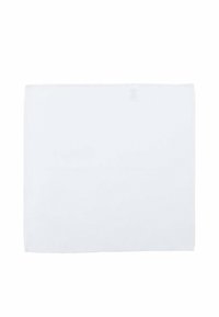 White square cloth, smooth texture, uniform color, and clean edges. No patterns or visible hardware. Suitable for various uses.