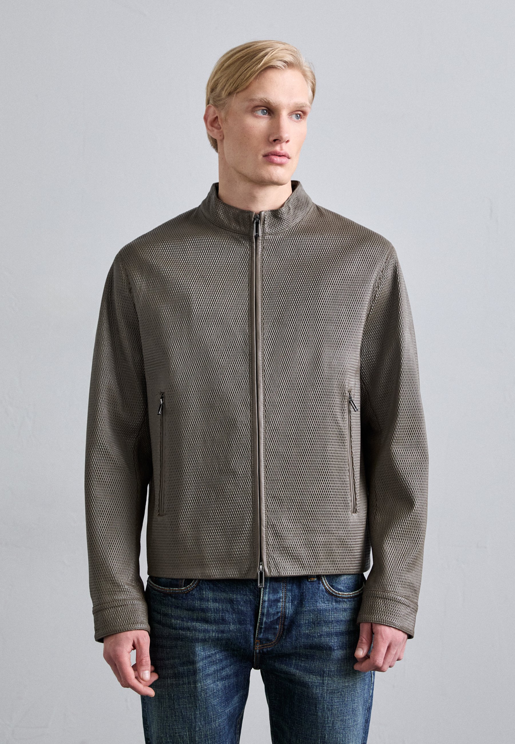 ジャケット・アウター EMPORIO ARMANI leather fur 2way jacket Men's leather clothing: jackets and outerwear | Emporio Armani