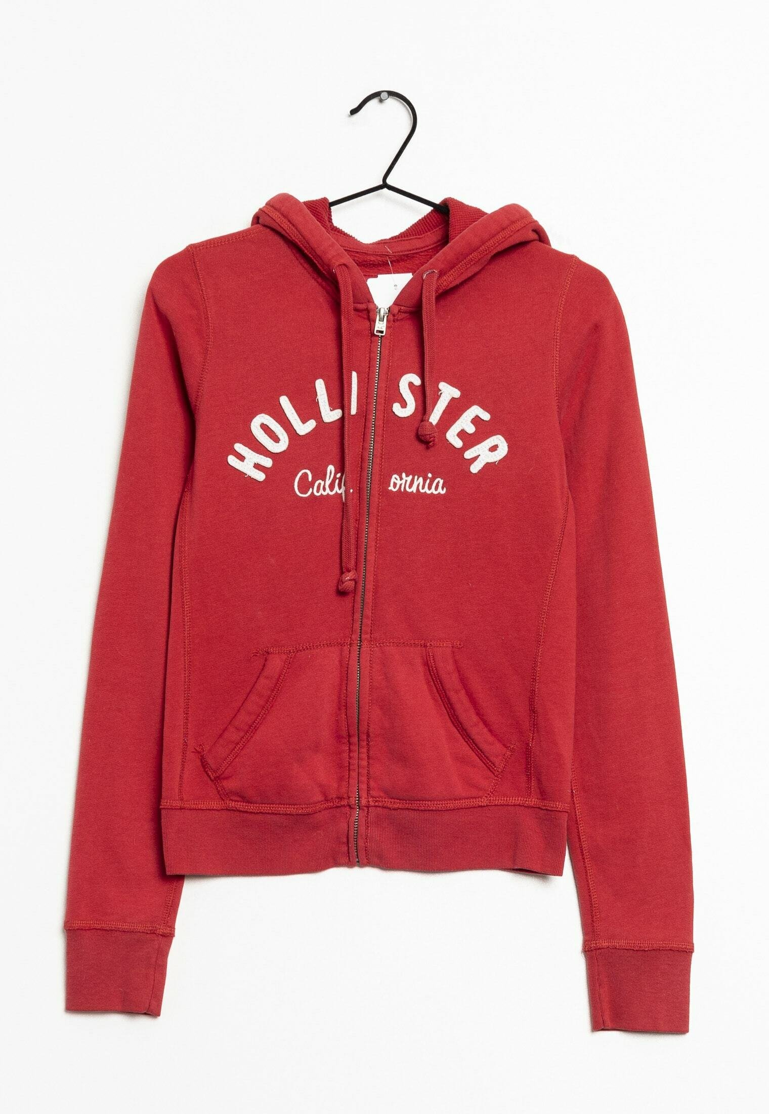 Hollister Co. Hoodie - red - (Pre-owned) - Zalando.de
