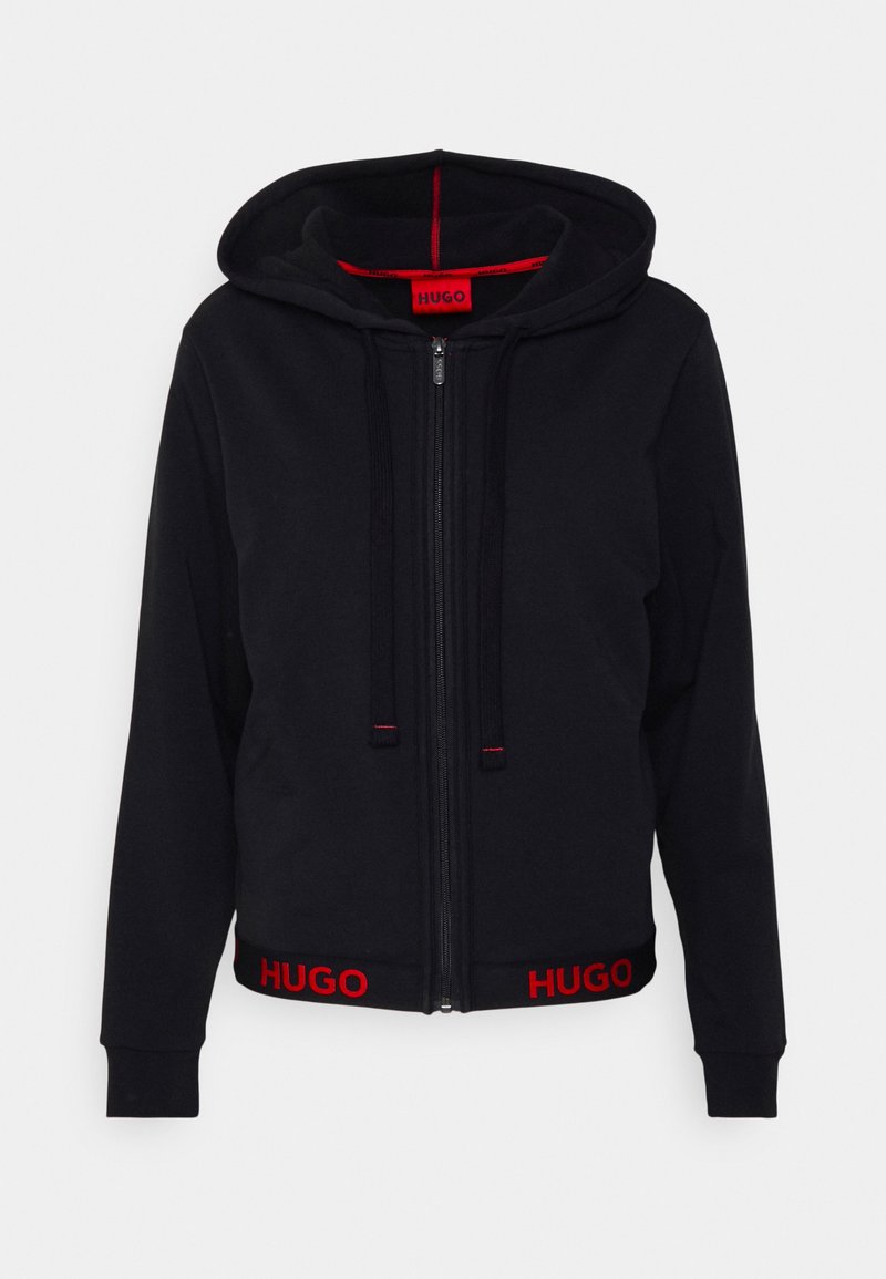 HUGO SPORTY LOGO JACKET - Sweatjacke - black/schwarz - Zalando.de