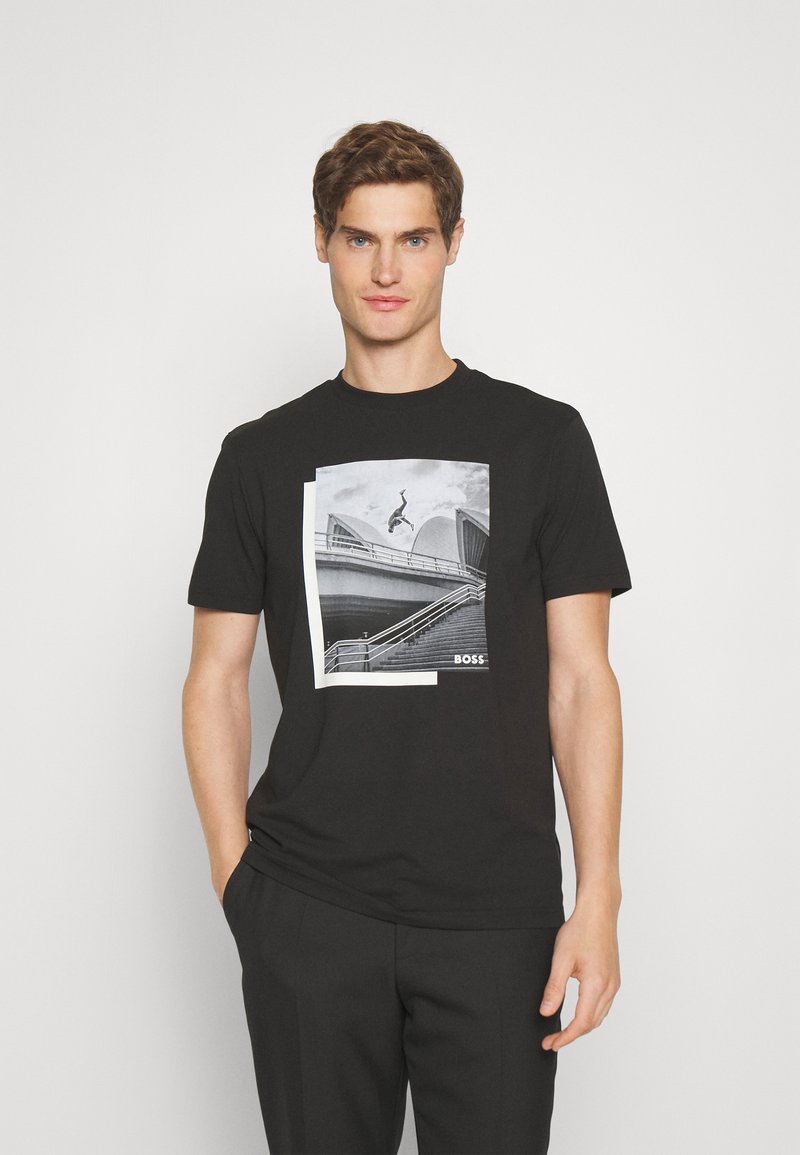 mens black boss tshirt