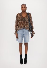 Alice + Olivia NORAH TIE PEASANT - Blouse - brown