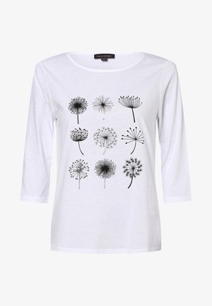 Long sleeved top - weiß schwarz