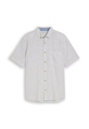 TOM TAILOR, Hemd - white/leaf green small stripe
