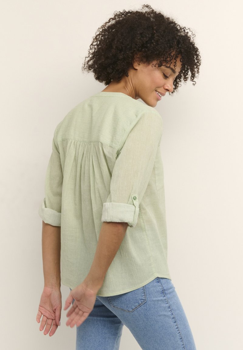 Damen Kleider | Kaffe KAVIVIAN Bluse green chalk stripe/grün - PW34488 Damen Kleider | Kaffe KAVIVIAN Bluse green chalk stripe/grün - PW34488