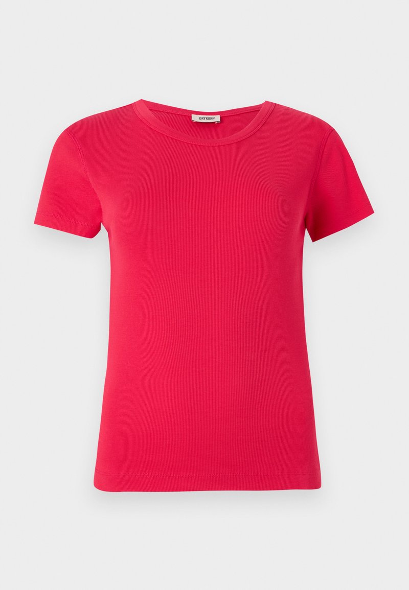 drykorn T-shirt basic donkerrood