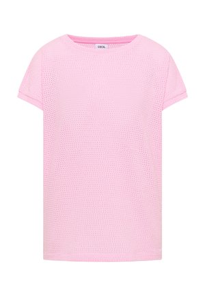 Cecil, T-SHIRT MIT BOATNECK IM AJOUR-LOOK - T-shirt basic - light blush rose