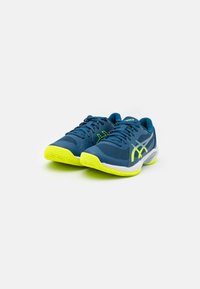 ASICS SOLUTION SWIFT 2 - Chaussures de tennis pour terre-battueerre battue - mako blue/safety yellow