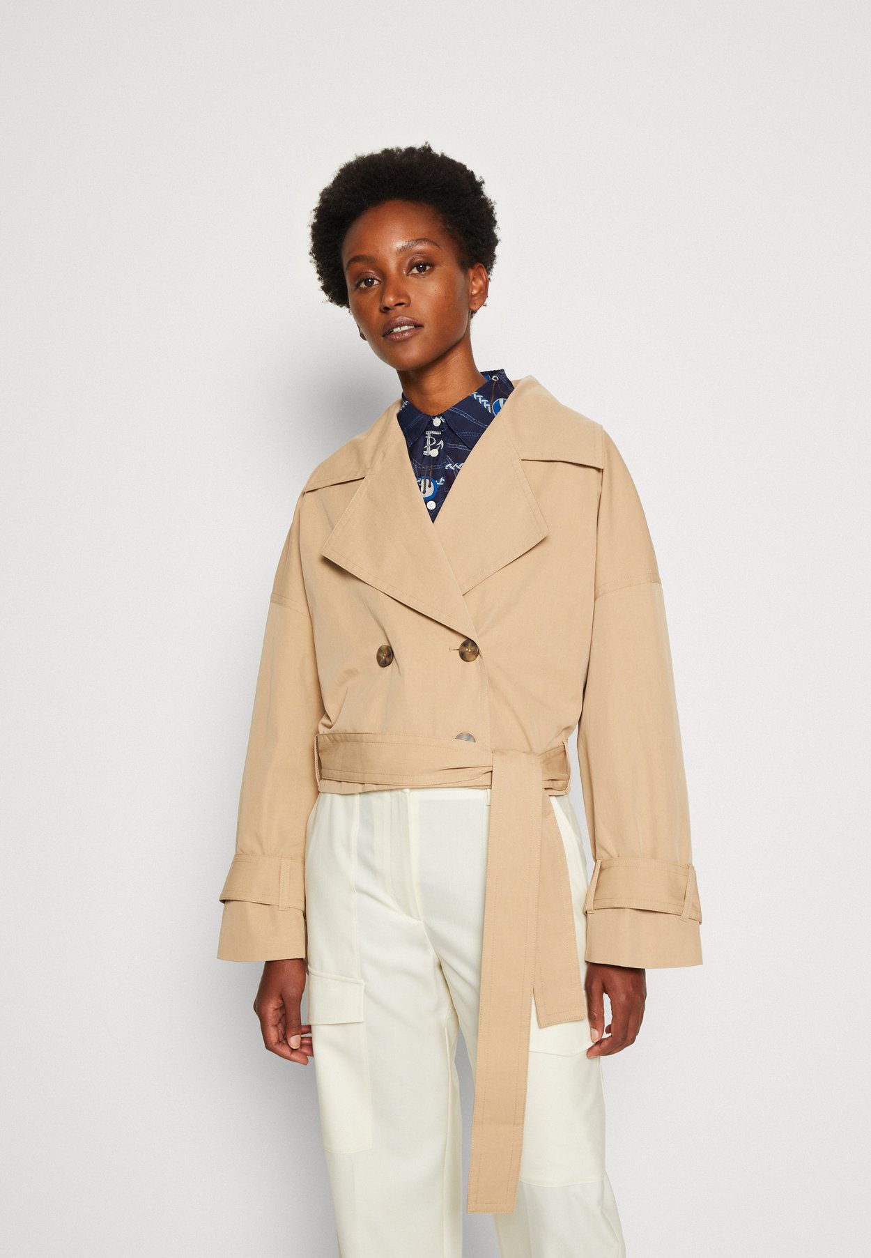 CROPPED TRENCH JACKET