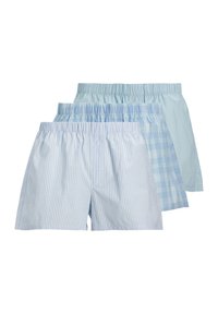 Jack & Jones - JACMILANO 3 PACK - Boxer shorts - chambray blue pack:chambray striped  skyway checks Thumbnail Image 1