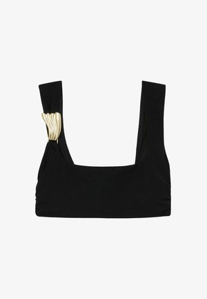 Reiss, REGULAR FIT - ALBA HARDWARE-DETAIL SQUARE-NECK BIKINI TOP - Bikini-Top - black
