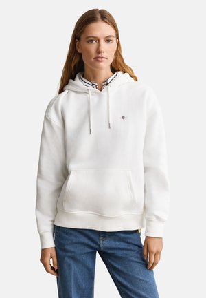 GANT SHIELD HOODIE - Hoodie - eggshell