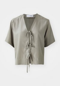 SLFNATUK BOXY TIE - Blúz - vetiver