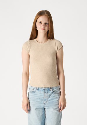 American Eagle CREW BABY TEE - T-shirt basique - light brown