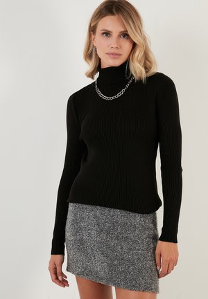 REGULAR FIT - Jumper - black