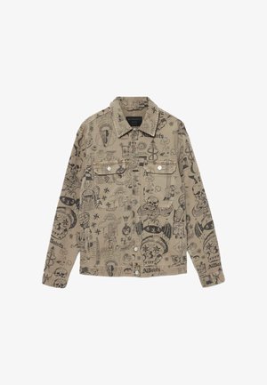 AllSaints, SHERB CANVAS SHACKET - Summer jacket - sand brown