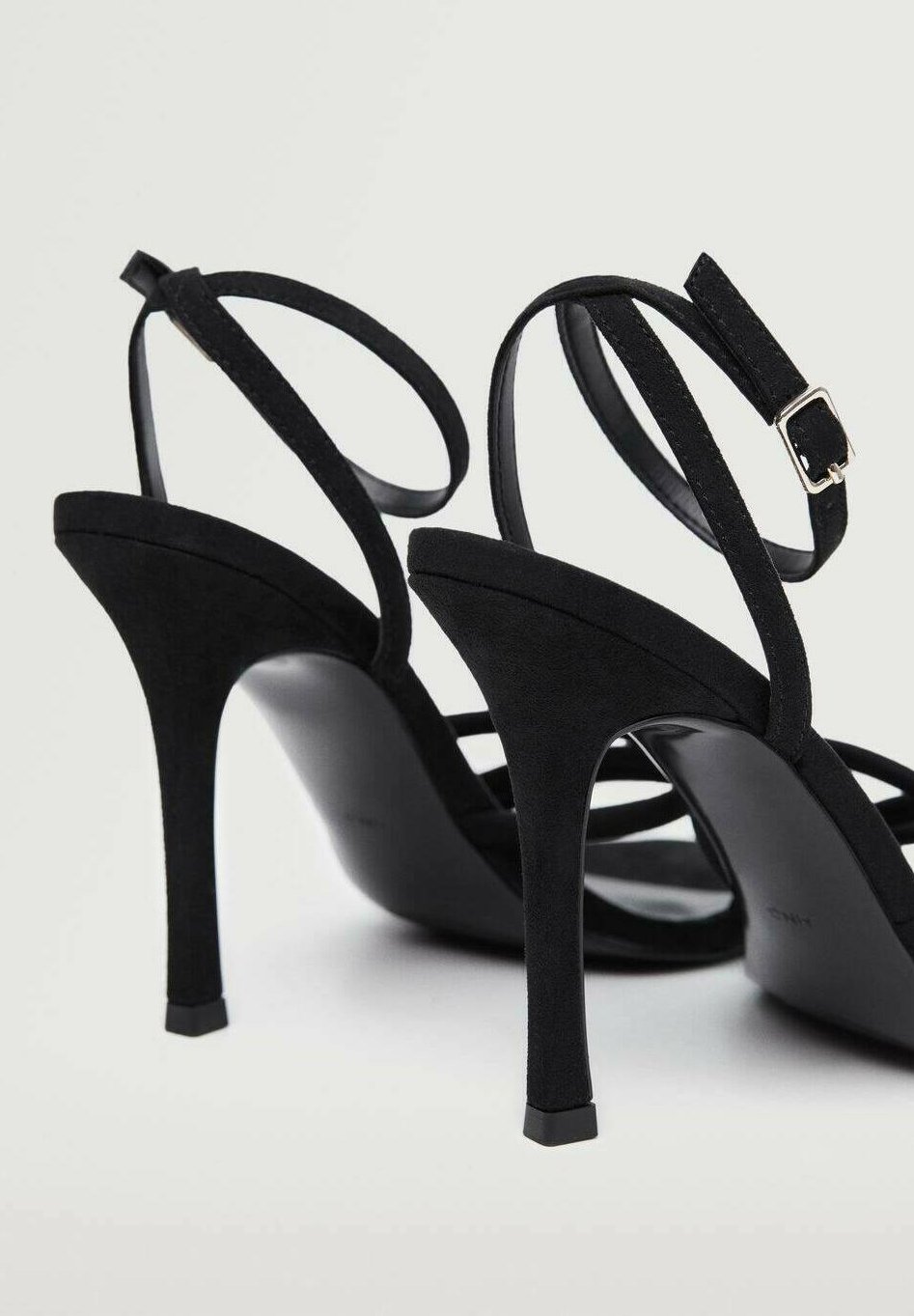 Mango MAYBE - Sandalias de tacón - black/negro - Zalando.es