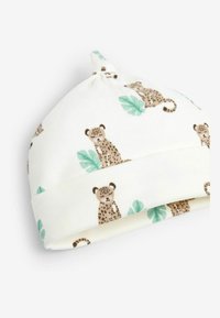 JoJo Maman Bébé BUNNY PRINT - Čepice - ecru leopard
