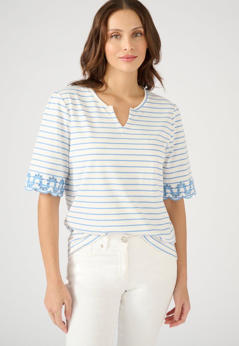 T-shirt rayé en pur coton - T Shirt