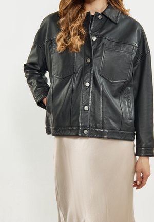 Leren jas - black