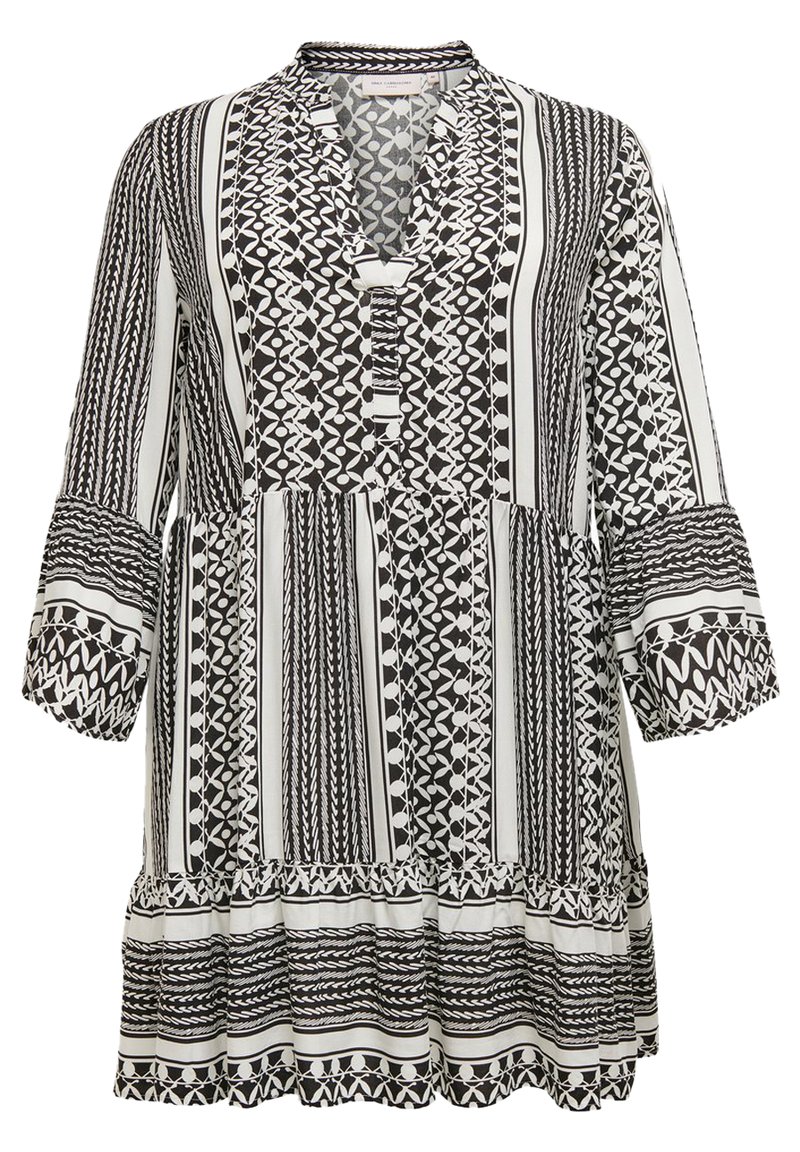 ONLY Carmakoma CARMARRAKESH LIFE 3/4 TUNIC DRESS - Vestido de dia - black