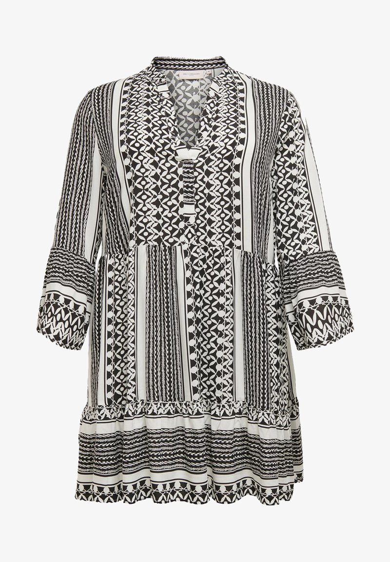 ONLY Carmakoma CARMARRAKESH LIFE 3/4 TUNIC DRESS - Vestido de dia - black